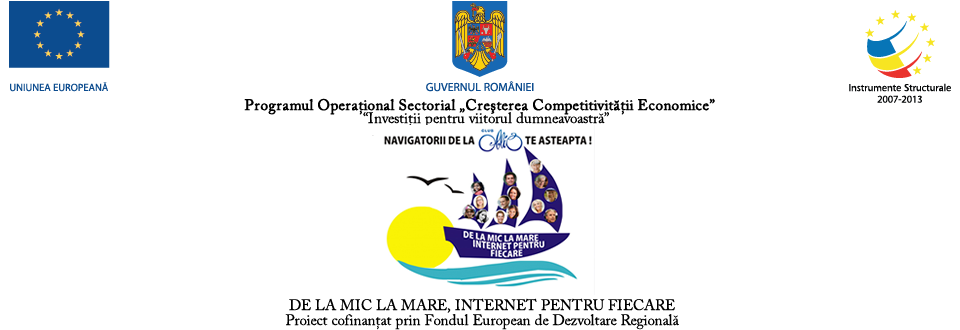 DE LA MIC LA MARE, INTERNET PENTRU FIECARE 